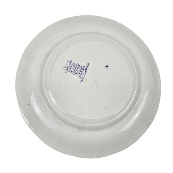 Copeland Spode Mayflower 2 Bread And Butter Plates Floral Lavender England - Picture 9 of 10